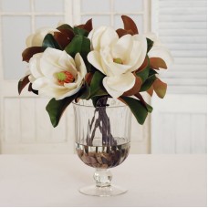Canora Grey Magnolia Centerpiece in Wine Glass Vase VQS2556